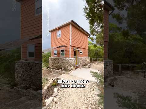 387-sqft “Tower” #tinyhouse 🏡 What would you add or change? #housetour #hometour #tinyhome