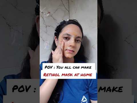 Retinol Facemask at home #skincare #retinol #glowingskin #trending #viralvideo #ytshorts #shorts #1m