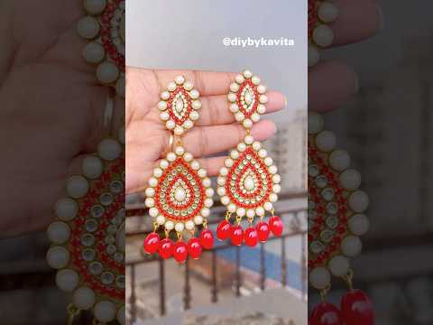 Diy Earrings❤️ #shorts #diyearrings #trending #viral #diycraft #diycraftideas #crafteraditi