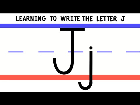 Write the Letter J - ABC Writing for Kids - Alphabet Handwriting by 123ABCtv