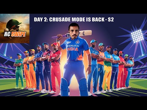 Day 2 - Crusade Mode - Can Team India beat every team in REAL CRICKET SWIPE - Live Stream