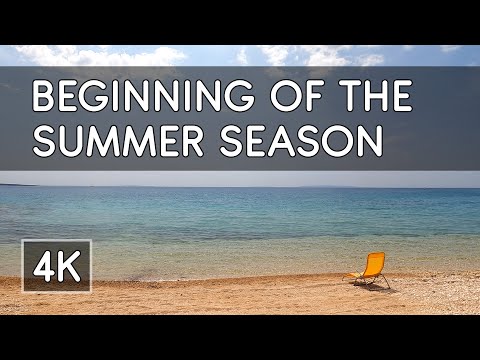 A Beach Walk - Beginning of the Summer Season on the Island of Pag, Croatia - 4K UHD Virtual Travel