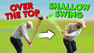 Stop Swinging "OVER THE TOP" In Golf