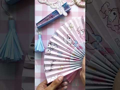 DIY Cute Fan 🪭💕✨/ DIY Paper crafts/ #papercrafts #craft #artandcraft #summervibes #shorts