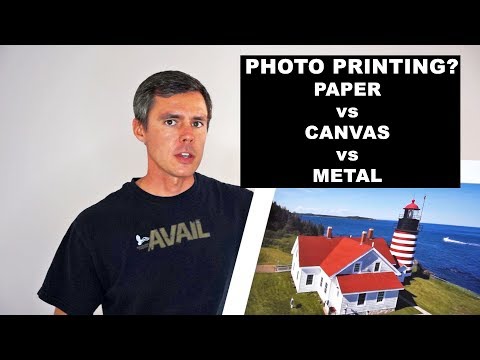 Photography printing options - Metal vs Canvas vs Paper