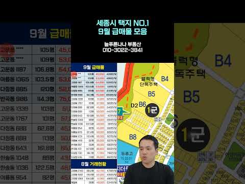 세종시 단독주택지 급매 총정리 모음 - 2024.09