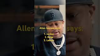 Do you agree with Allen Iverson? #goatdebate #goat #nba #jordan #lebron #kobe #debate #basketball