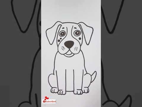 Let's Draw a Dog 🎨🐶 | Easy & Fun Drawing Tutorial! 🦴🐕