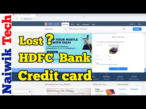 How to Block & Replace a Lost HDFC Bank Credit Card with a New Card