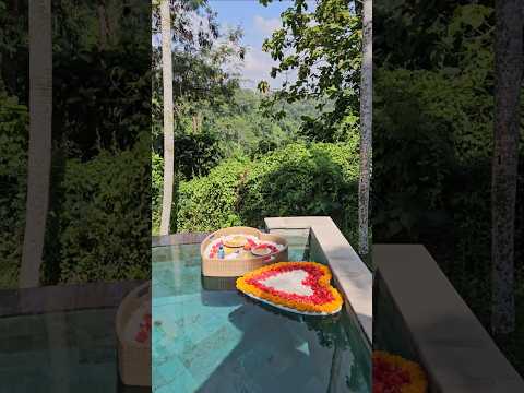 인생 첫 플로팅 조식 발리 우붓 floating breakfast in Ubud, bali