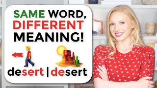 SAME WORDS: DIFFERENT MEANINGS! (pronunciation AND definition changes!)