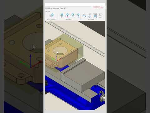 Machine Simulation no Autodesk Fusion 360 #Shorts