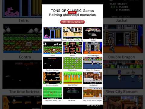 Childhood video games|Classic Retro games|500 games in 1|#shorts #retrogaming #gaming #videogames