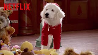 Puppy Paws Causes Mischief in Santa's Workshop | Santa Buddies | Netflix After School