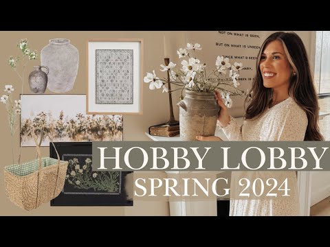 HOBBY LOBBY SPRING SHOP WITH ME 2024 | HOBBY LOBBY CLEARANCE FINDS + spring decorating ideas!