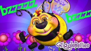 Busy Bee | Learning Songs | GiggleBellies