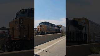 Pacing CSX over a bridge! #4k #railroadphotography #railroad #railfaning #train #csxtransportation