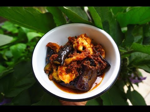 Sambal Terung/Brinjal/Eggplant/Aubergine in Sambal (Episode 3 ~ Garden to Table)