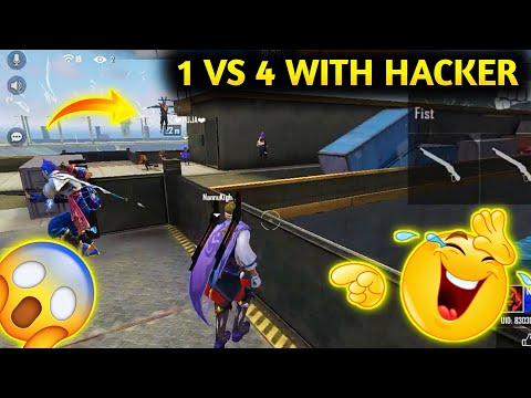 1 Vs 4 With Hacker 🥵 | 1000 Diamond 💎 Challenge 1 Vs 4 😱 #shorts #short