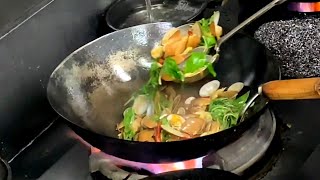 【Taiwan Stir Fry】Cooking with Extreme Powerful Fire