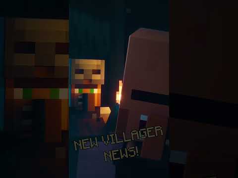 A new VILLAGER NEWS?!  #shorts #villagernews #minecraftlive #minecraftanimation