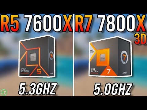 Ryzen 5 7600X vs Ryzen 7 7800X3D - Tested in 2024