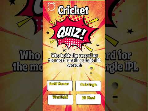 Ultimate Cricket Trivia Quiz