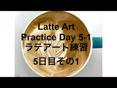 Latte Art Practice Day 5-1/ ラテアート練習記録 5日目その1/ 라떼 아트 연습 5-1 일차/ 第五天拿铁艺术练习