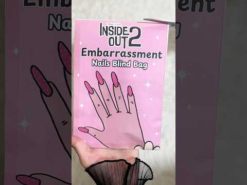 Inside Out 2 Embarrassment Nails 💅Blind Bag #blindbag #asmr #squishy #nails #insideout2 #unboxing