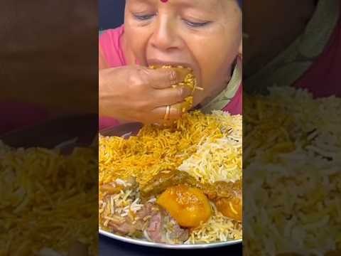 @eating spicy 🔥 mutton curry with rice ##shorts##ytmukbang