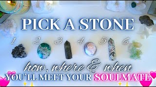 HOW, WHERE & WHEN You’ll Meet Your SOULMATE 🔐🤍 Detailed Pick a Card Tarot Reading ✨