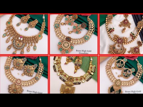 South Indian Bridal Necklaces | Gold Jewelry | Traditional Designs | Wedding Jewelry(2024)*",,