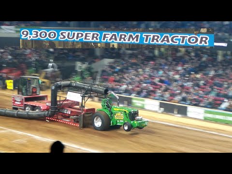 FULL 9,300LB SUPER FARM TRACTOR FINALS NFMS Championship tractor pull Louisville Ky 2024