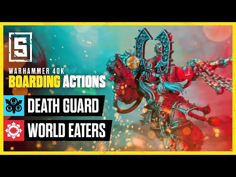 Death Guard vs World Eaters | Warhammer 40k Boarding Actions LIVE