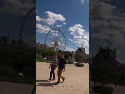 Paris Tuileres Ferris Wheel sunny and warm #louvremuseum #parismonamour