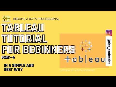 Tableau tutorial part 4 - Creating first visualization