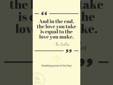 Famous wedding quotes | Wedding ideas