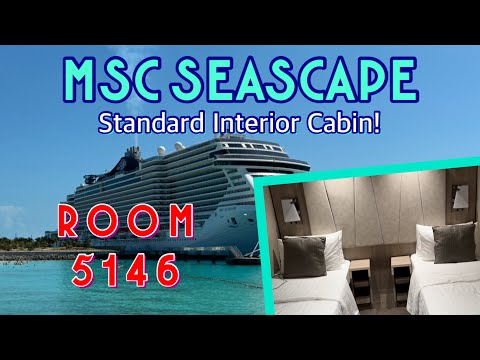 ROOM TOUR: MSC Seascape Standard Interior Stateroom 5146