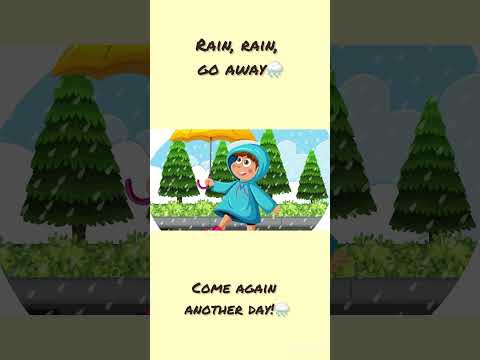 Rain Rain Go Away #Shorts #ChuChuTV #NurseryRhymes #KidsSongs