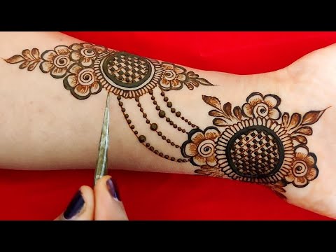 New stylish mehndi designs |Round style mehndi designs | Front hand mehandi |mehendi designs |easy