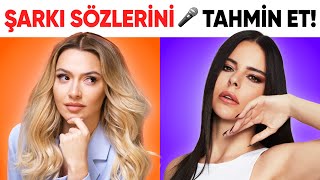 ŞARKI SÖZLERİNİ TAHMİN ET | SÖZLERİ BİLEBİLİR MİSİN?🔥🎤