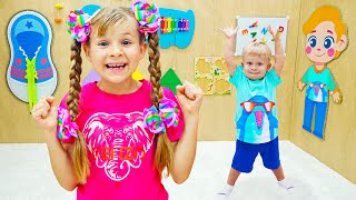 Diana and Oliver Inside the Busy Board Challenge