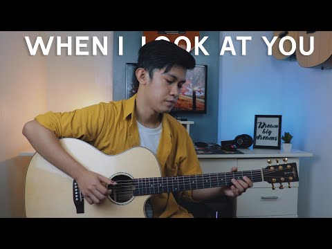 When I Look At You - Miley Cyrus | Fingerstyle Guitar Cover (Free Tab)