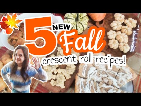 🍁 FIVE Fall Crecent Roll Recipes for Thanksgiving! | Easy Thanksgiving Sides & Desserts