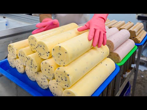 80,000 per month! Taiwanese Maltose Popsicle Production Factory / 麥芽糖日本冰 - Taiwanese Food