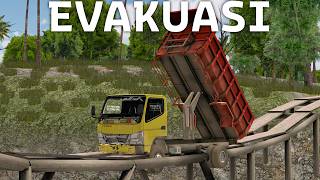 Dump Truck Terjebak di Atas Jembatan Kayu - ES TRUCK SIMULATOR ID