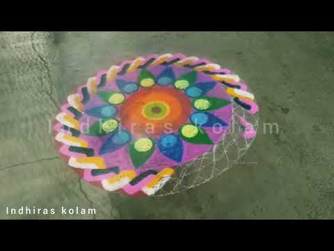 line rangoli | pinnal kolam | rangoli design pinnal | mugul | latest rangoli | style rangoli