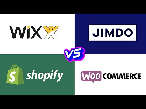 Die 4 besten Onlineshop Systeme - Vergleich Testsieger - Shopify vs Wix vs Jimdo vs Woocommerce