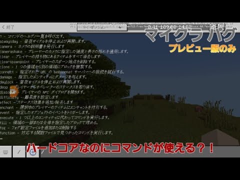 【最恐バグ】ハードコアなのにコマンドが使えてしまうバグについて