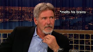 Harrison Ford being effortlessly funny for 4 minutes straight